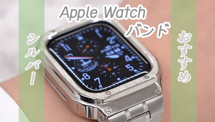 【19選】シルバー(銀)のおすすめApple Watchバンド
