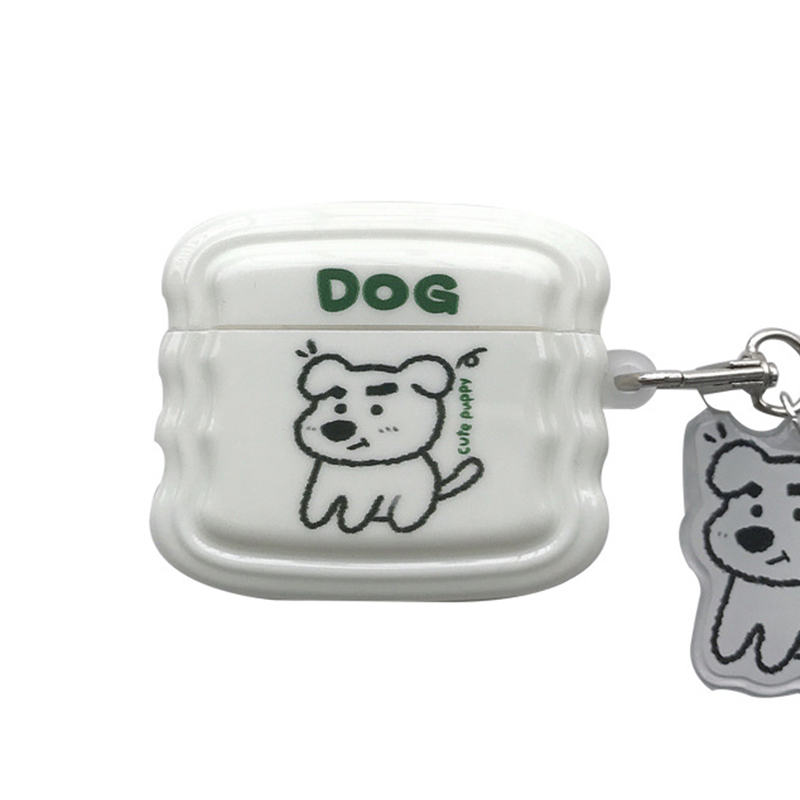 ホワイトパピーシリコンケース【AirPods(エアーポッズ)】