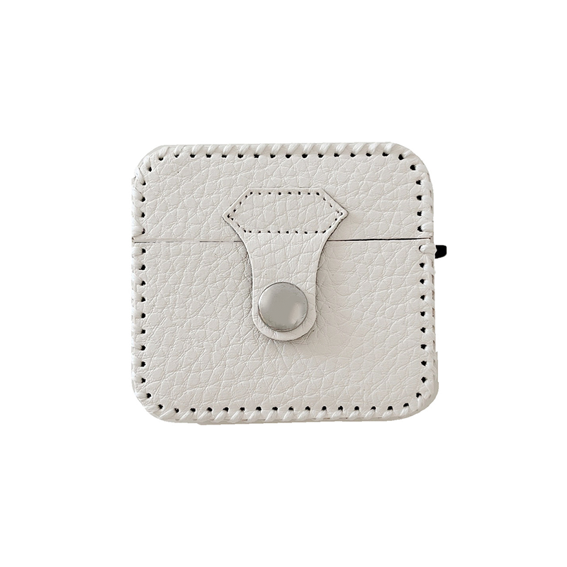 ホワイトリッチレザーケース【AirPods(エアーポッズ)】