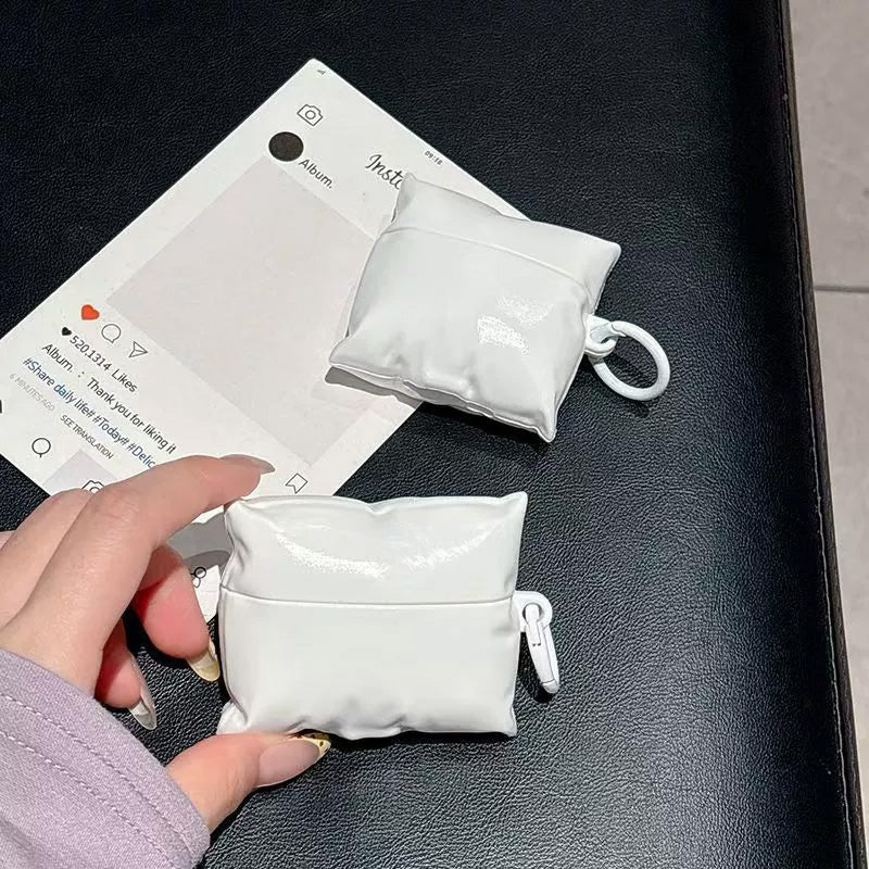 ホワイトピローケース【AirPods(エアーポッズ)】