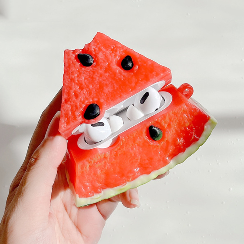 スイカシリコンケース【AirPods(エアーポッズ)】