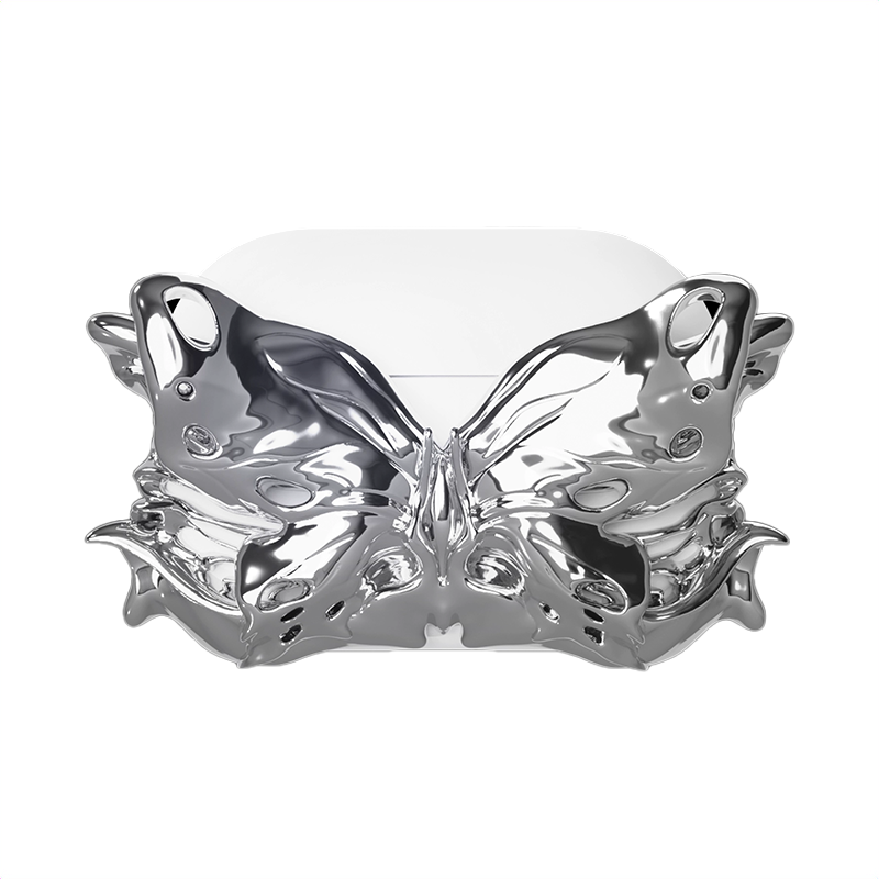 バタフライシルバープレミアムケース【AirPods(エアーポッズ)】