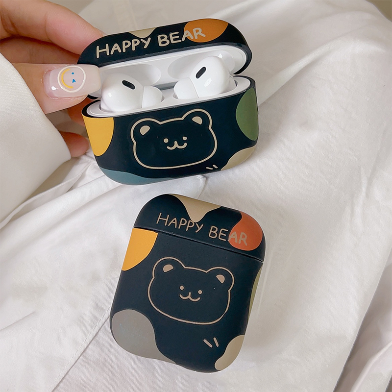 ハッピーベアTPUケース【AirPods(エアーポッズ)】