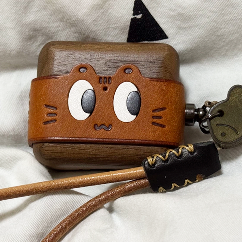 キャットフェイスプレミアムケース【AirPods(エアーポッズ)】