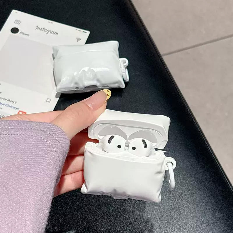 ホワイトピローケース【AirPods(エアーポッズ)】