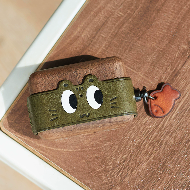 キャットフェイスプレミアムケース【AirPods(エアーポッズ)】