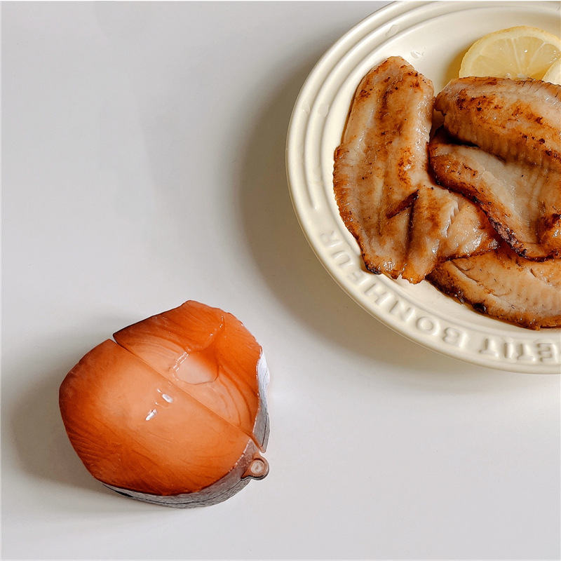 リアルサーモンブロックケース【AirPods(エアーポッズ)】