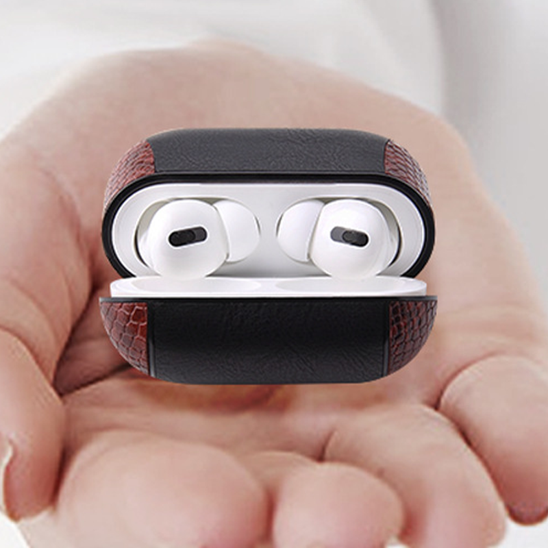 スネークレザーデザインケース【AirPods(エアーポッズ)】
