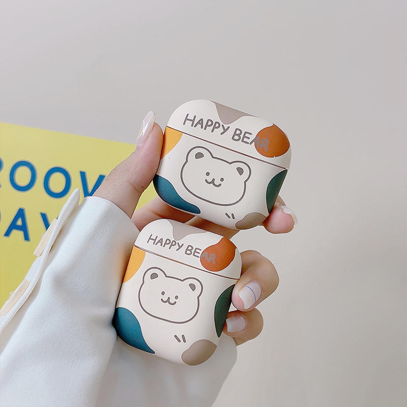 ハッピーベアTPUケース【AirPods(エアーポッズ)】