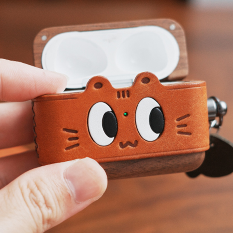 キャットフェイスプレミアムケース【AirPods(エアーポッズ)】