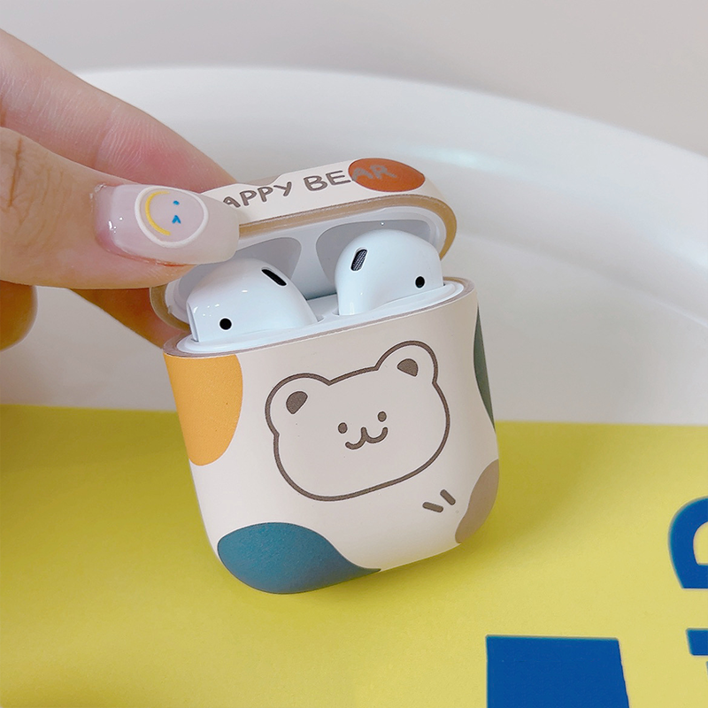 ハッピーベアTPUケース【AirPods(エアーポッズ)】