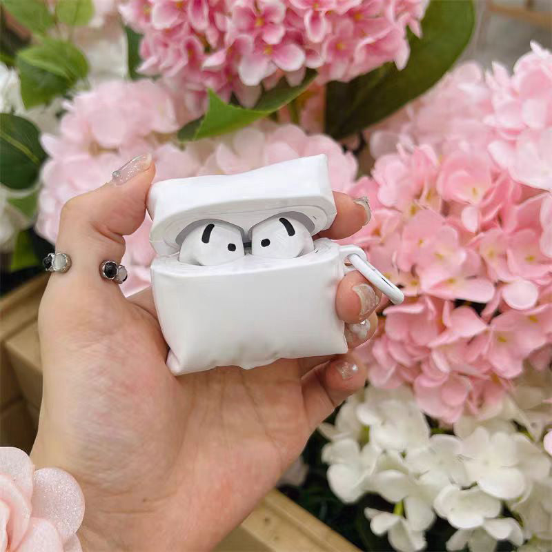 ホワイトピローケース【AirPods(エアーポッズ)】