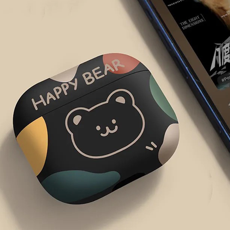 ハッピーベアTPUケース【AirPods(エアーポッズ)】