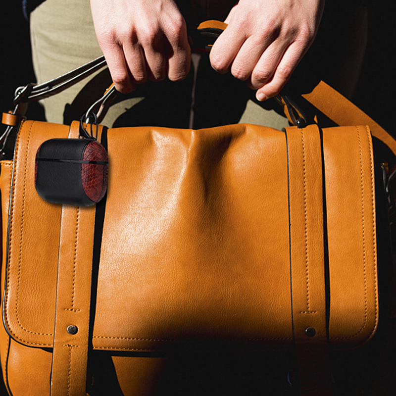 スネークレザーデザインケース【AirPods(エアーポッズ)】