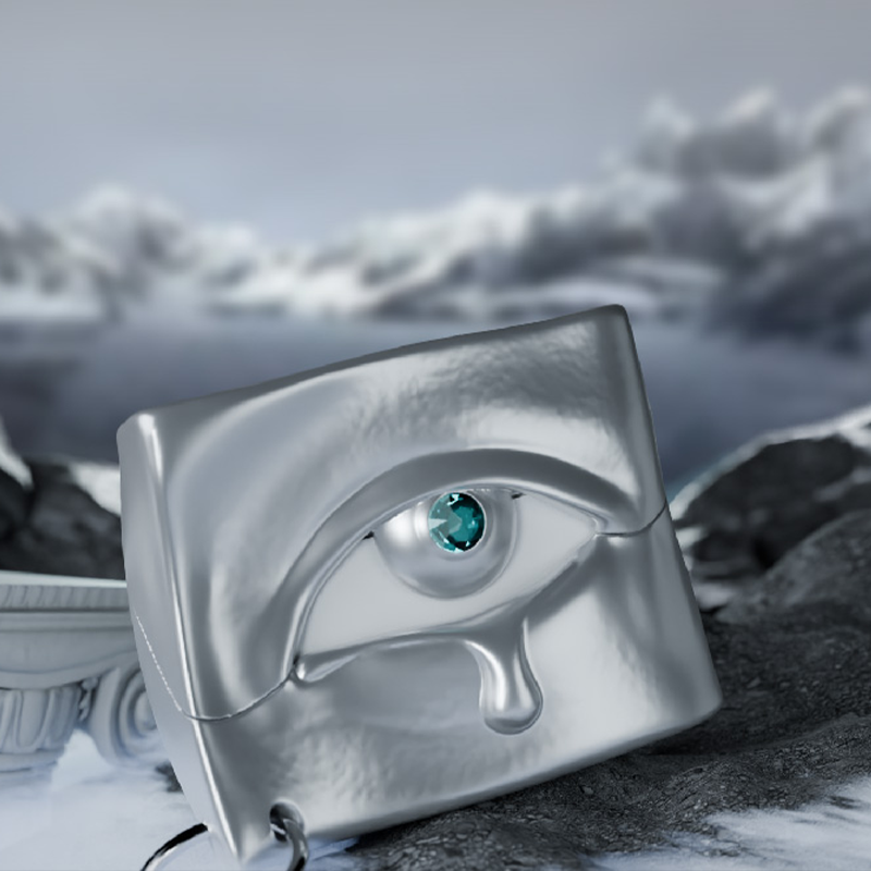 シルバーワンアイプレミアムケース【AirPods(エアーポッズ)】