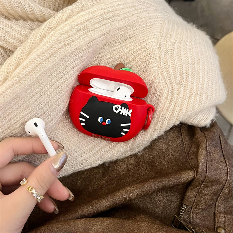 アップルキャットシリコンケース【AirPods(エアーポッズ)】