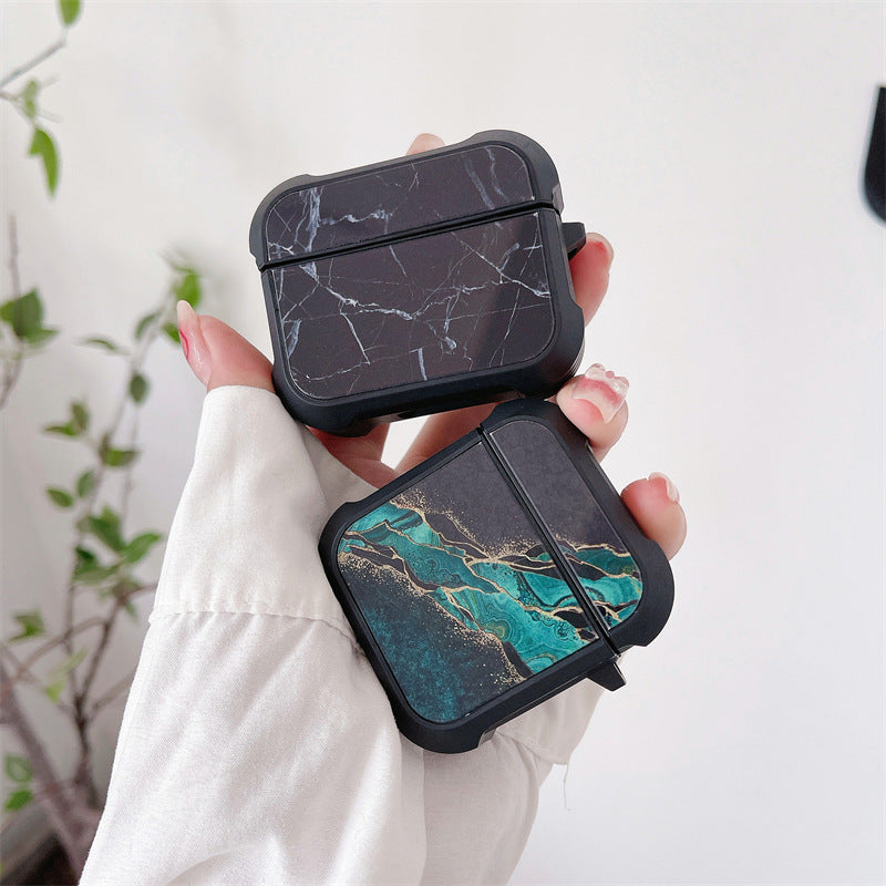 マーブルガラスシェルケース【AirPods(エアーポッズ)】