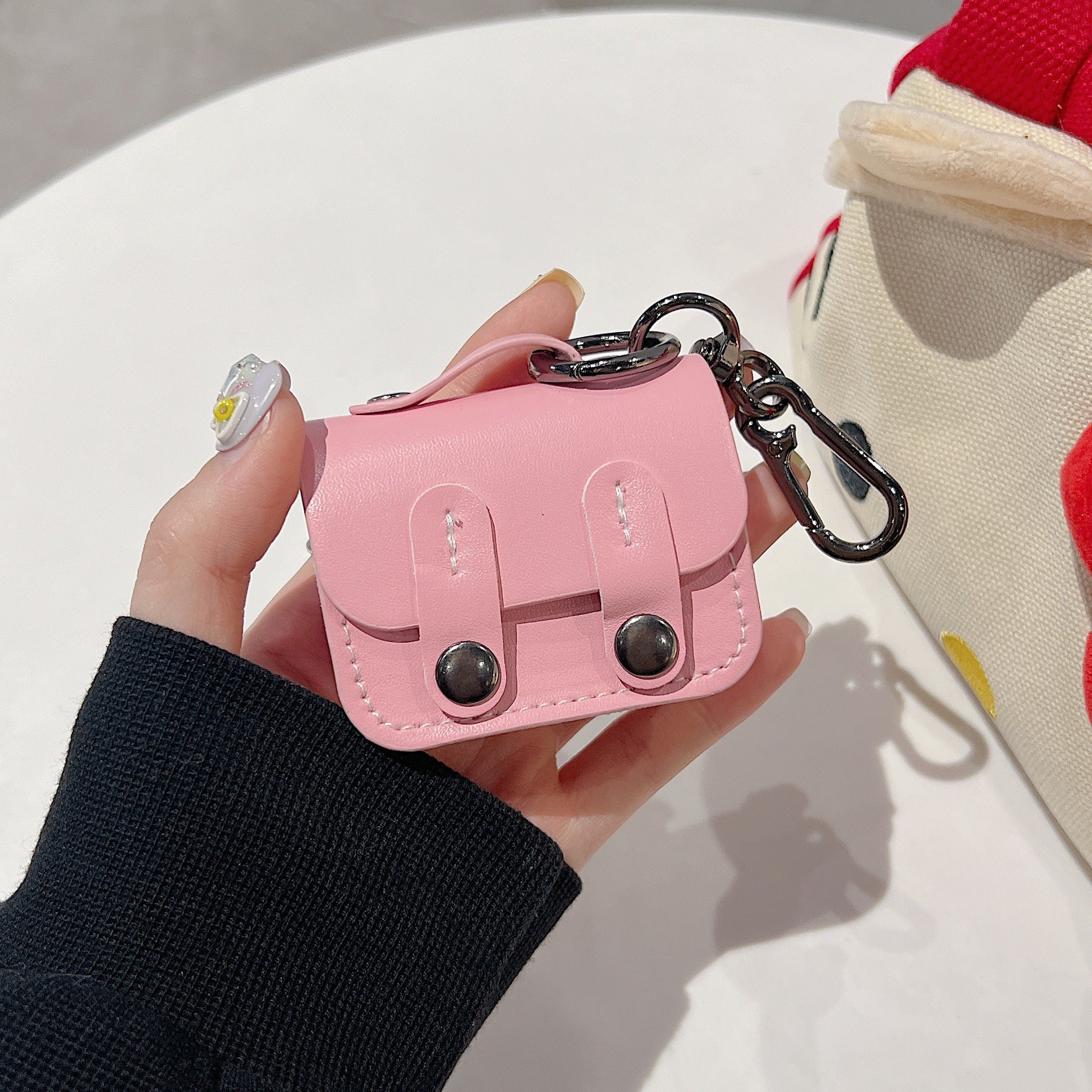 ダブルボタンレザーケース【AirPods(エアーポッズ)】