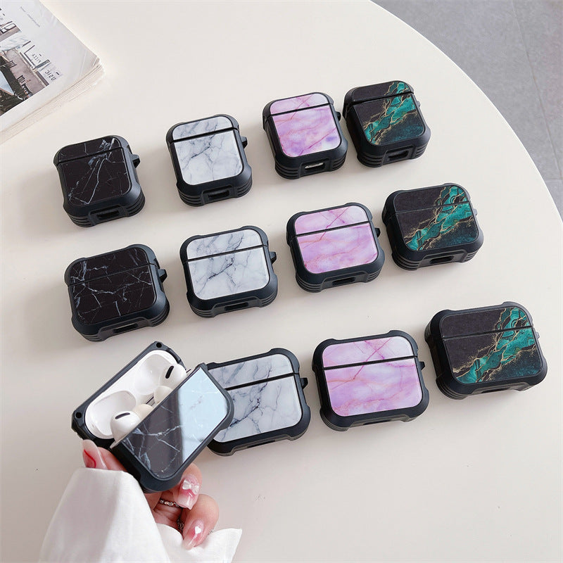 マーブルガラスシェルケース【AirPods(エアーポッズ)】