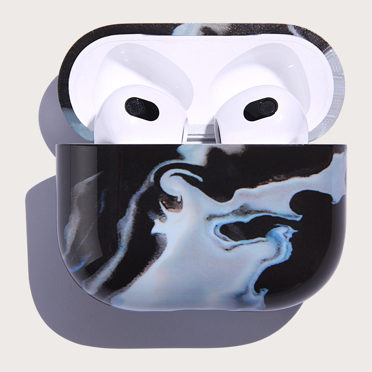 シンプルマーブルケース【AirPods(エアーポッズ)】