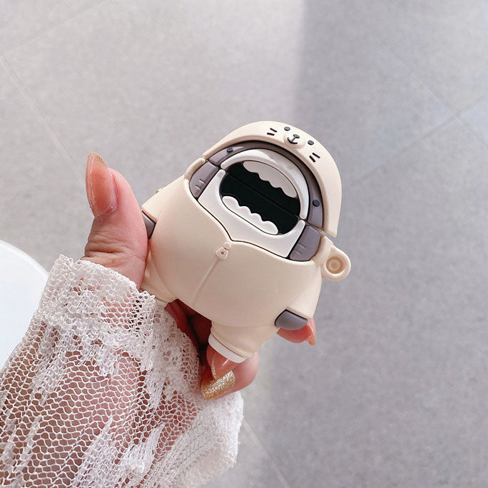 シャークアザラシケース【AirPods(エアーポッズ)】