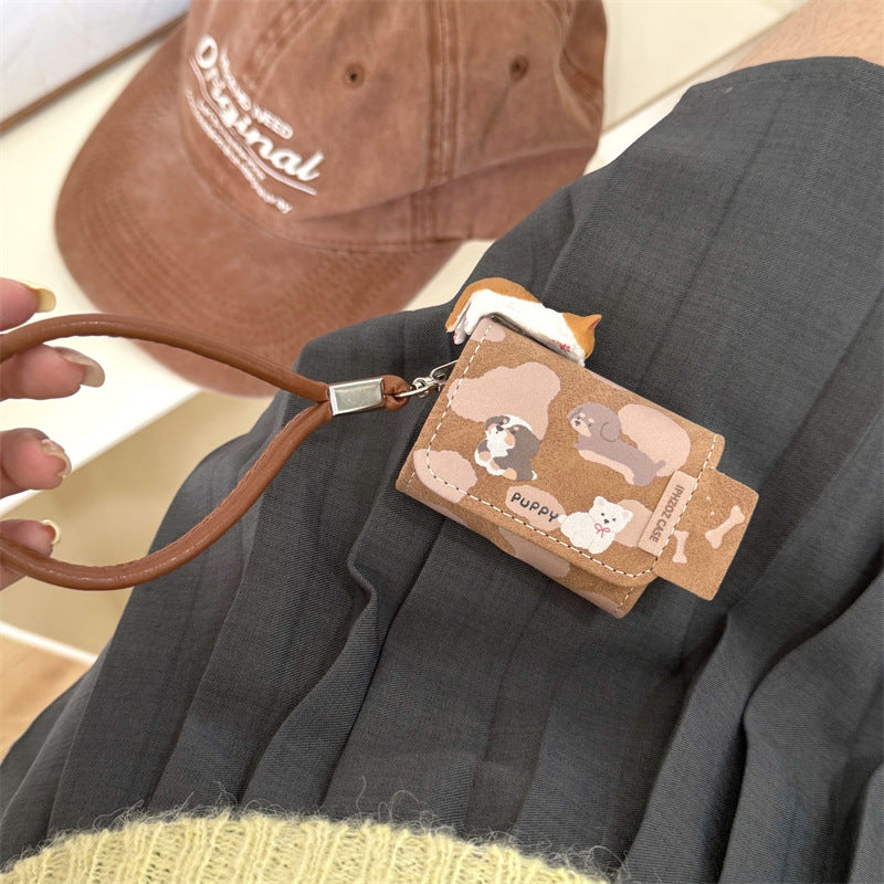 レザーパピーキャットフィギュアケース【AirPods(エアーポッズ)】