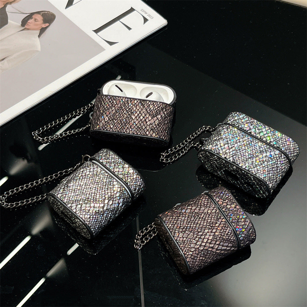 スネークレザーPCケース【AirPods(エアーポッズ)】