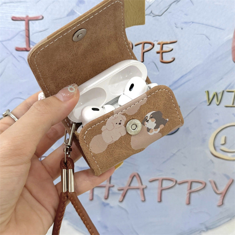 レザーパピーキャットフィギュアケース【AirPods(エアーポッズ)】