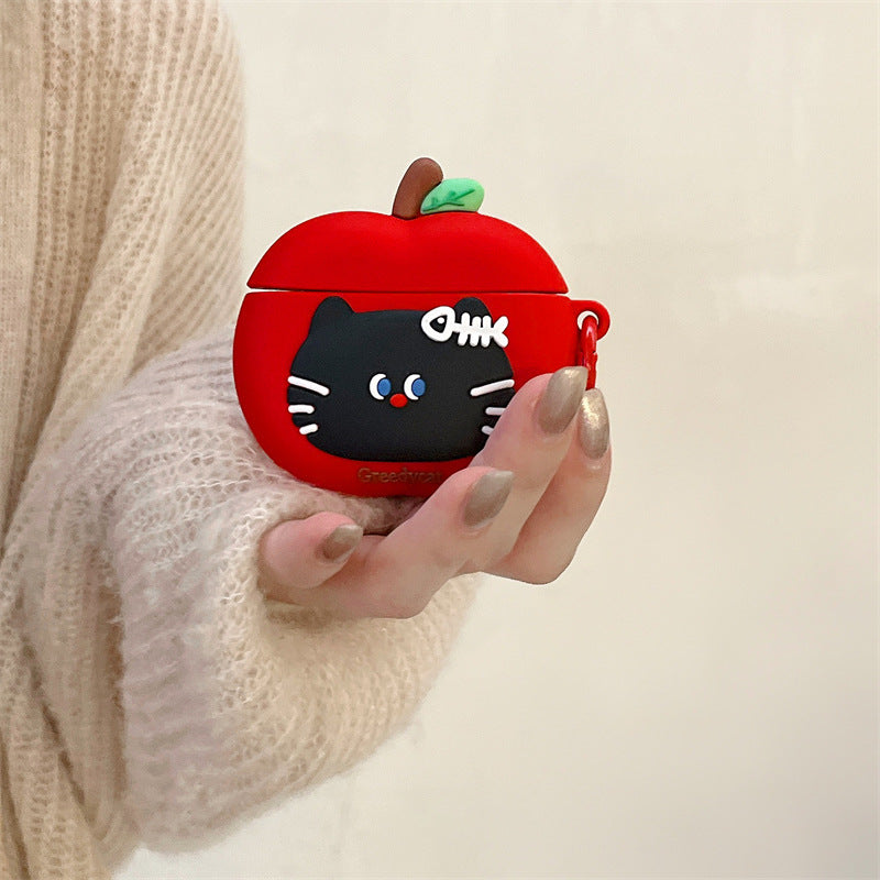 アップルキャットシリコンケース【AirPods(エアーポッズ)】