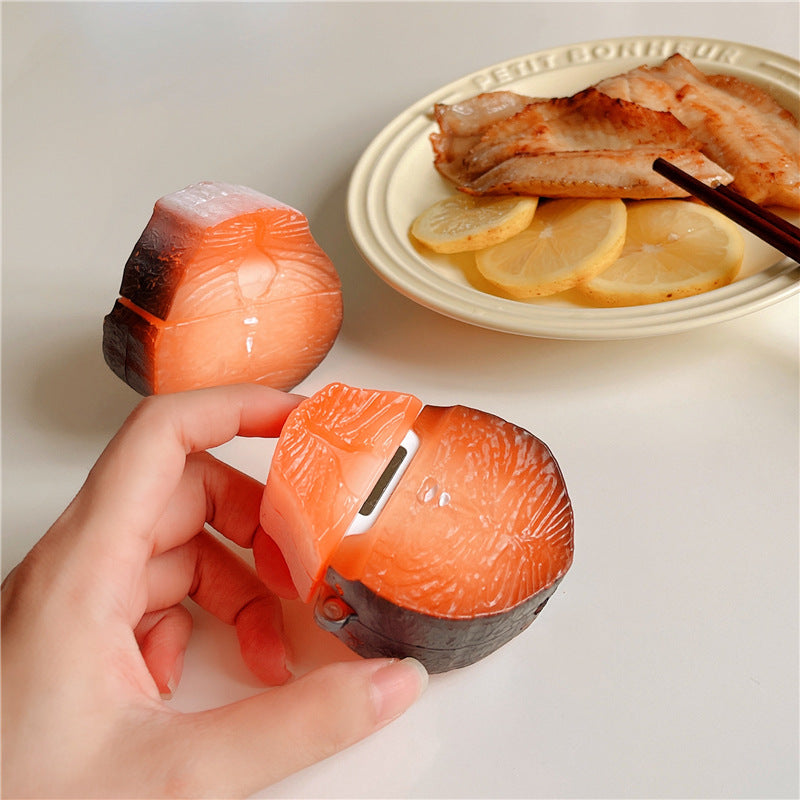 リアルサーモンブロックケース【AirPods(エアーポッズ)】