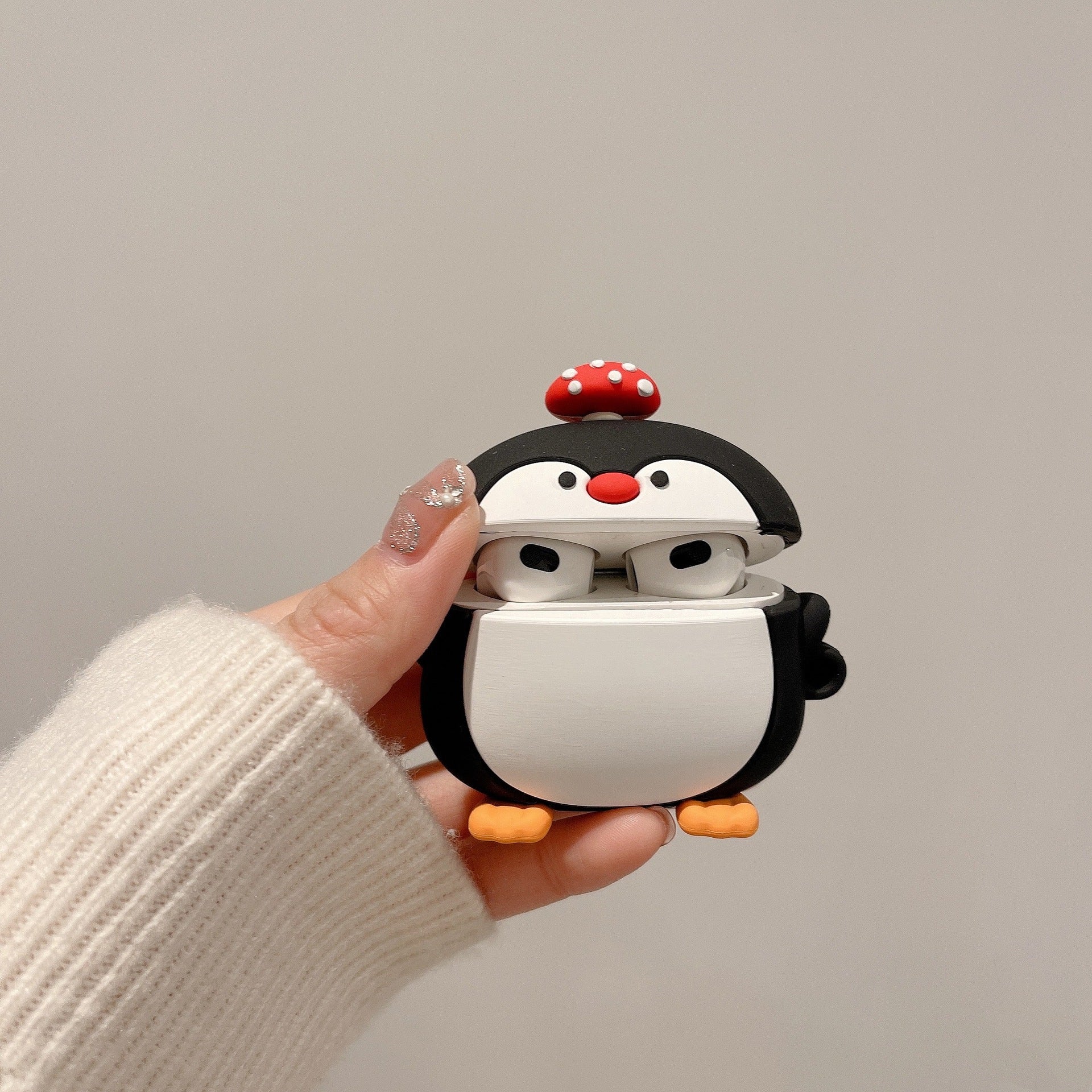 マッシュルームペンギンケース【AirPods(エアーポッズ)】