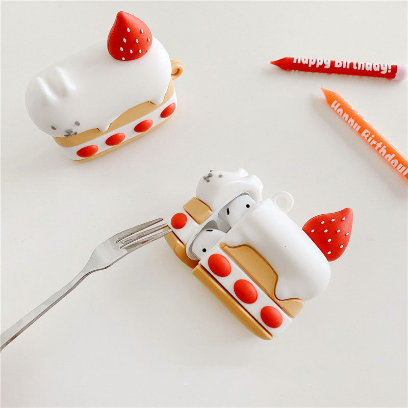 キャットケーキシリコンケース【AirPods(エアーポッズ)】