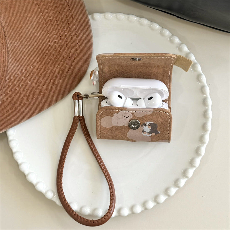 レザーパピーキャットフィギュアケース【AirPods(エアーポッズ)】