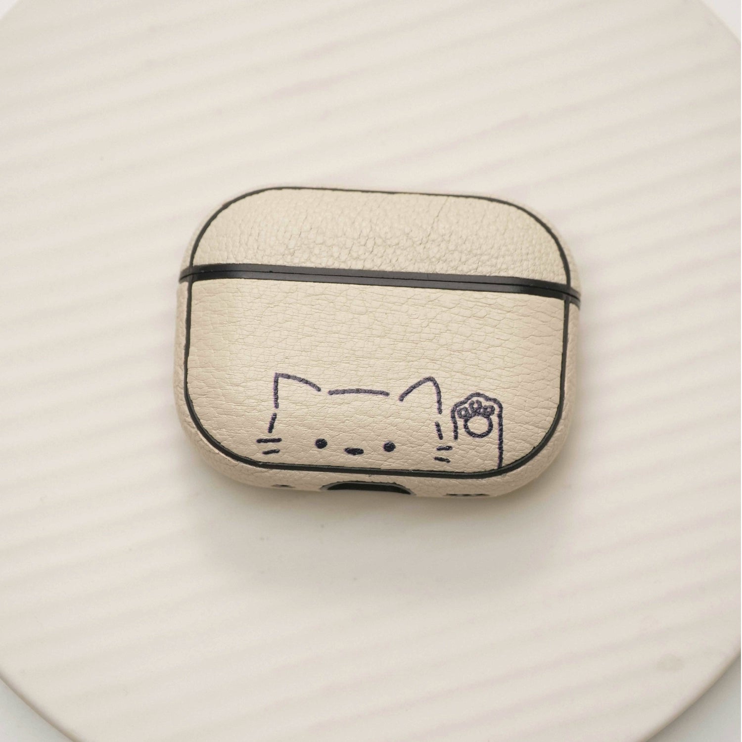 レザーキャットハイタッチプレミアムケース【AirPods(エアーポッズ)】