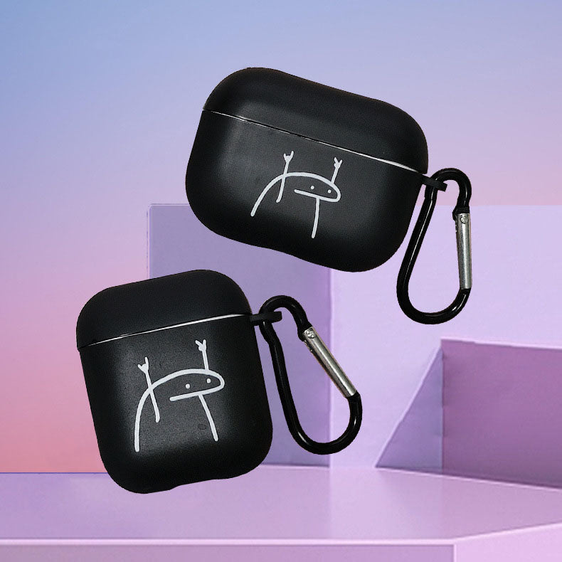 ファニーラインモノクロケース【AirPods(エアーポッズ)】
