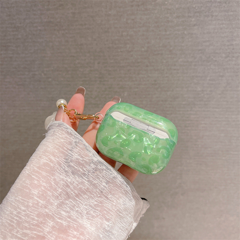 グリーンシェルペンダントケース【AirPods(エアーポッズ)】