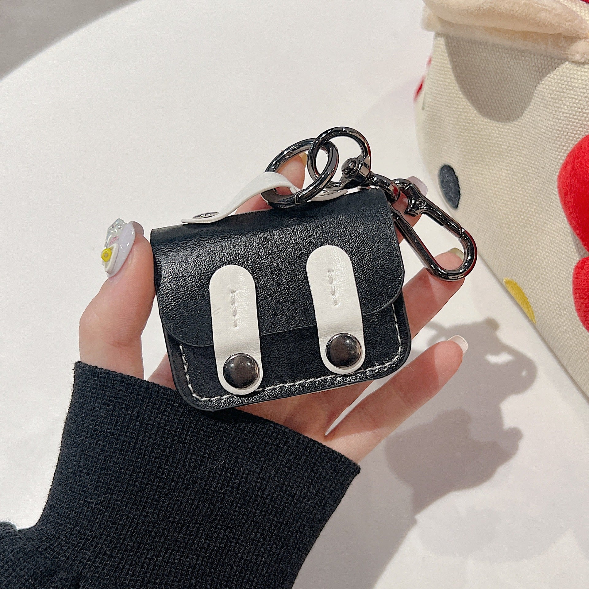 ダブルボタンレザーケース【AirPods(エアーポッズ)】