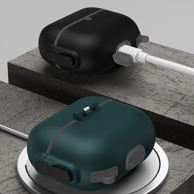 フリップロックシリコンケース【AirPods(エアーポッズ)】