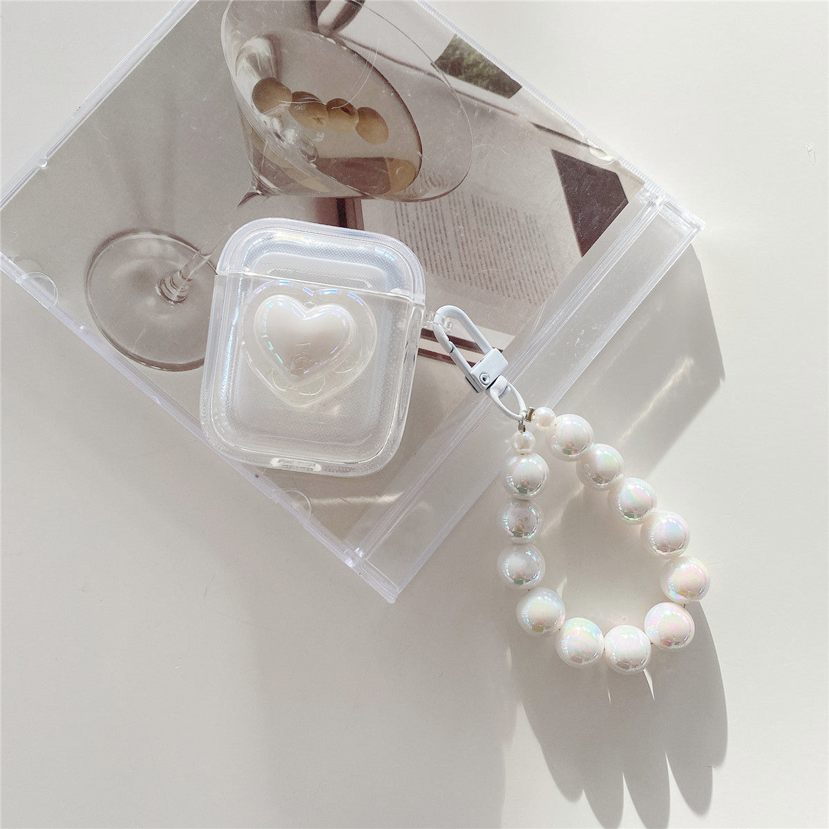 ハートチェーンリングTPUケース【AirPods(エアーポッズ)】
