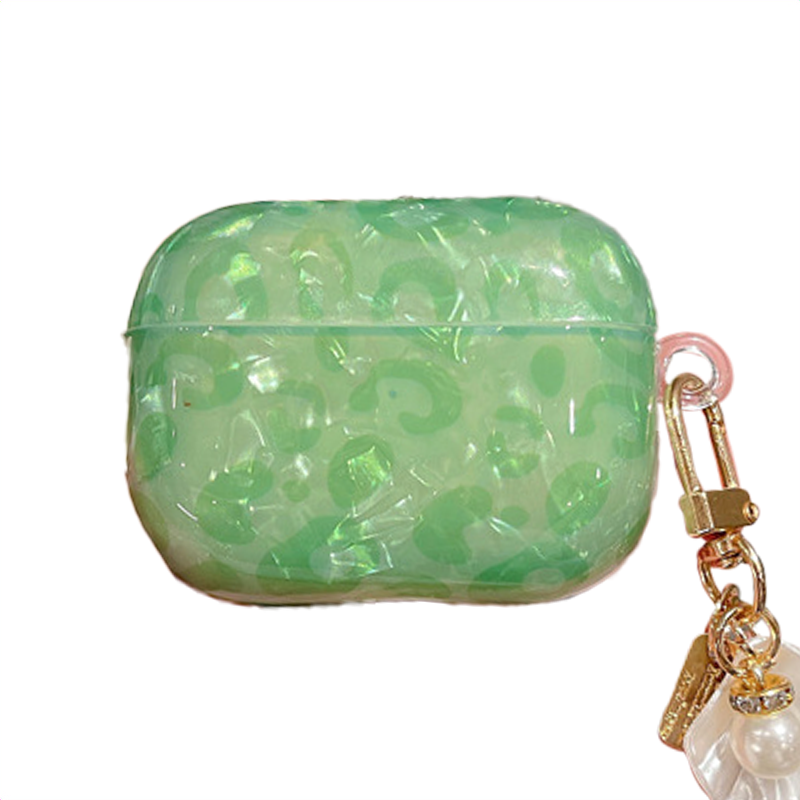 グリーンシェルペンダントケース【AirPods(エアーポッズ)】